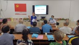 4399js联合城南街道社工站开展“如何预防老年痴呆”健康保健知识讲座