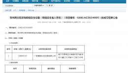 贺州两分院采购网络安全设备（网络安全准入系统）采购项目成交公告