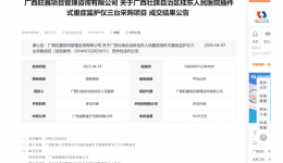 广西壮族自治区桂东人民js金沙6038插件式重症监护仪三台采购项目成交公告已发