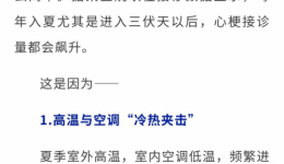 提醒丨夏季是心脏“高危期”！6件事要少做，6件事要常做，护心指南请收好