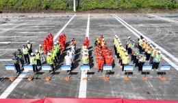 广西桂东人民医院参加2025年广西高速公路突发事件联合实战应急演练