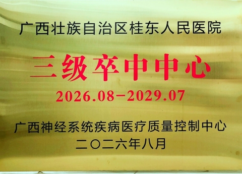 广西桂东人民医院成为自治区“三级卒中中心”单位