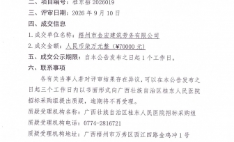 妇产科特需病房改造项目成交公告